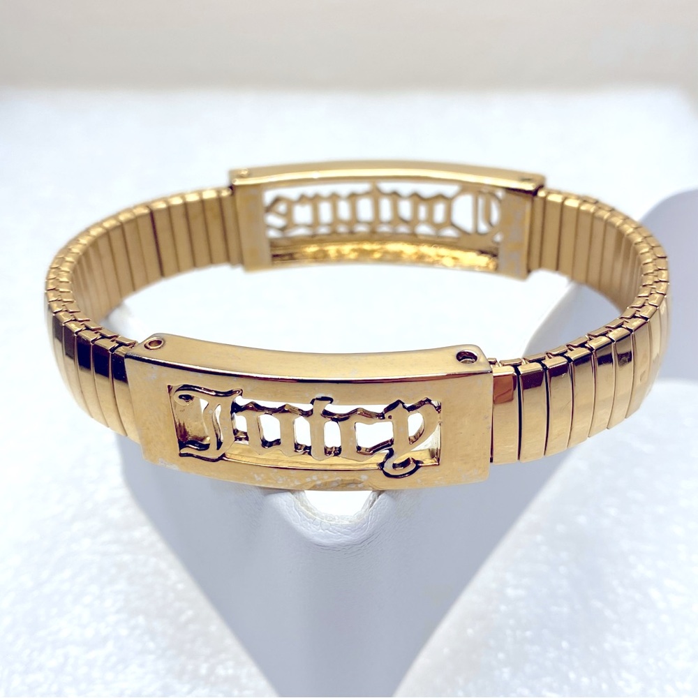 JUICY COUTURE Gold Tone Stretch Bracelet